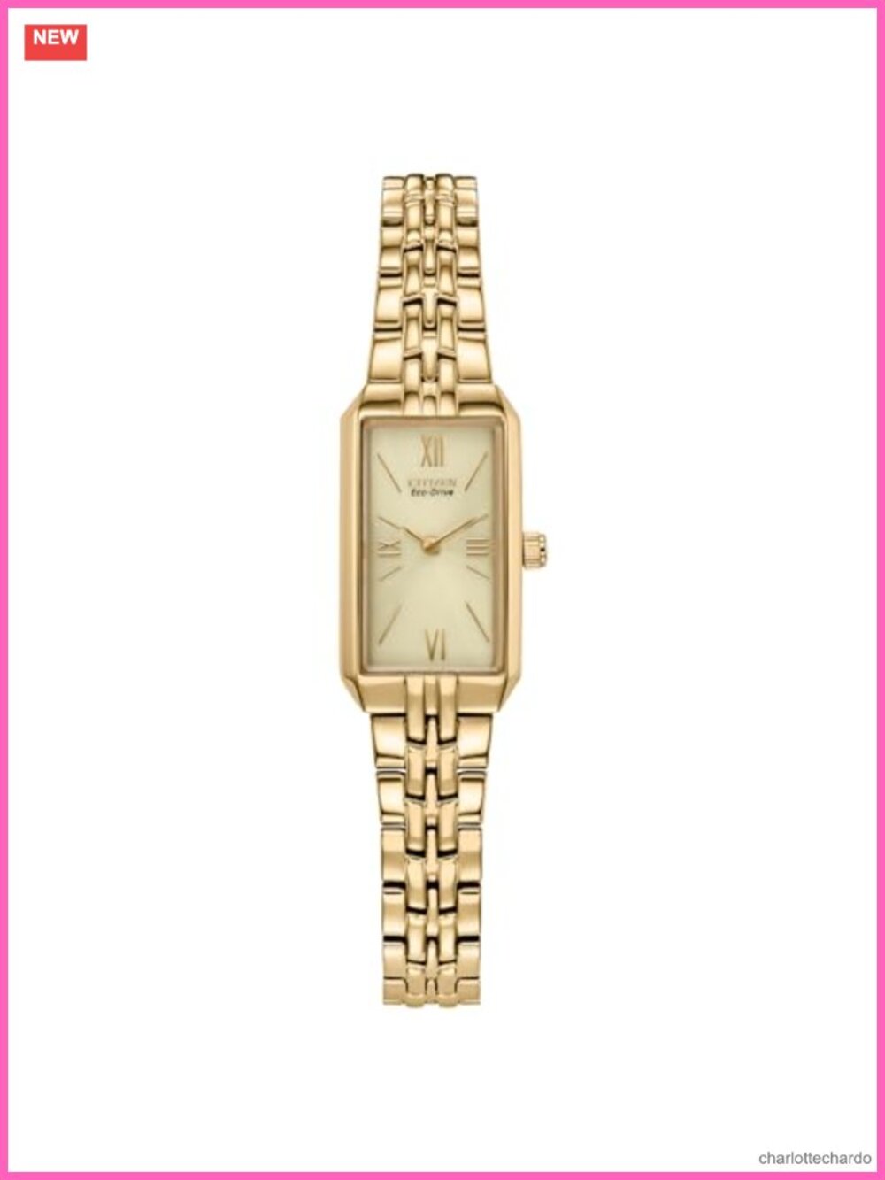 Eco-Drive Classic Dress Watch Gold Tone Stainless Steel Slim Bracelet